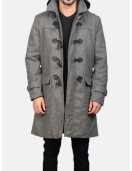 Men’s Grey Duffle Wool Coat