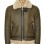 Men’s Hardy A21 Flight Aviator Brown Shearling Leather Jacket