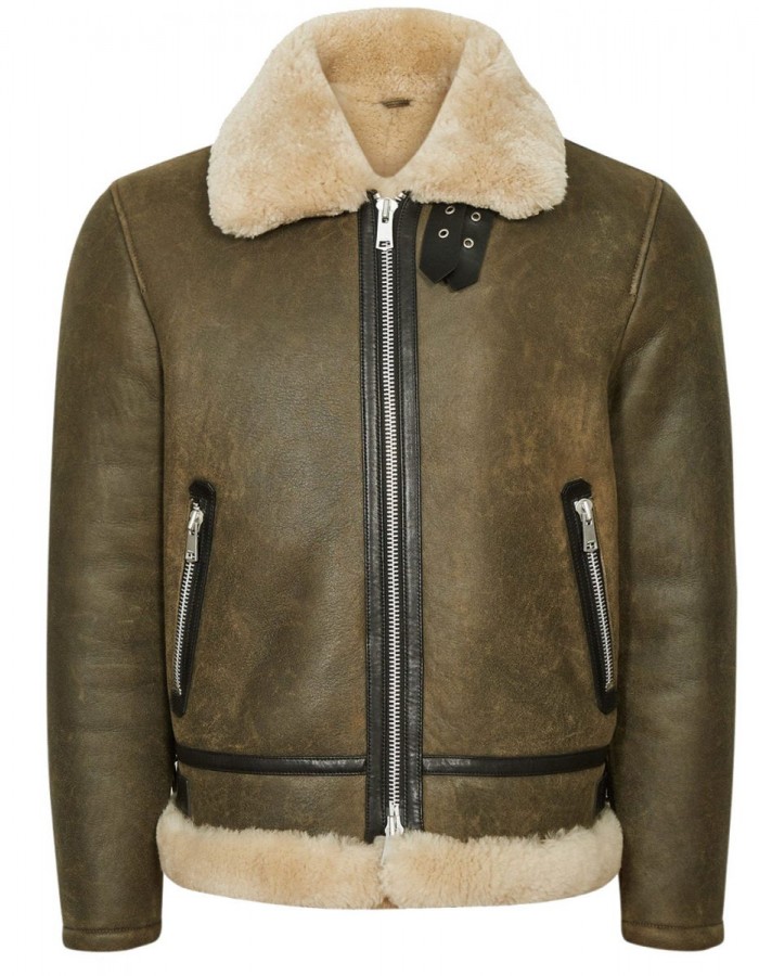 Men’s Hardy A21 Flight Aviator Brown Shearling Leather Jacket Men’s Hardy A21 Flight Aviator Brown Shearling Leather Jacket
