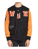 Men’s Off-White Eagle Temp Wool Varsity Jacket