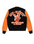 Men’s Off-White Eagle Temp Wool Varsity Jacket