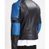 Men’s Quilted Biker Stylish Black and Blue Leather Jacket Men’s Quilted Biker Stylish Black and Blue Leather Jacket