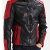 Men’s Red and Black New Fashion Biker Jacket