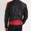 Men’s Red and Black New Fashion Biker Jacket