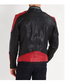 Men’s Red and Black New Fashion Biker Jacket