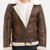 Men’s Shearling Brown Real Leather Jacket Men’s Shearling Brown Real Leather Jacket