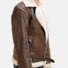 Men’s Shearling Brown Real Leather Jacket Men’s Shearling Brown Real Leather Jacket