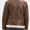 Men’s Shearling Brown Real Leather Jacket Men’s Shearling Brown Real Leather Jacket