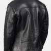 Men’s White Fur Black Leather Jacket Men’s White Fur Black Leather Jacket