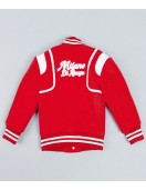 Milano Gamble Red Wool Varsity Jacket