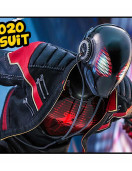 Miles Morales Spider-Man Black Motorcycle Leather Jacket