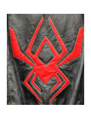 Miles Morales Spider-Man Black Motorcycle Leather Jacket