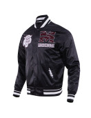 Morehouse College Classic Rib Black Satin Jacket