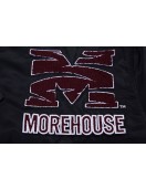 Morehouse College Classic Rib Black Satin Jacket