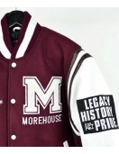 Morehouse College Maroon Letterman Jacket