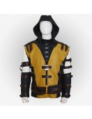 Mortal Kombat X Scorpion Leather Jacket with Hood