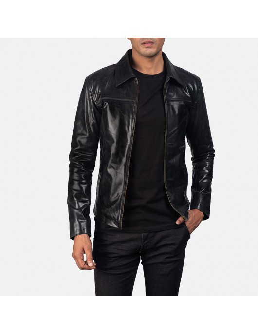 Mystical Black Leather Jacket