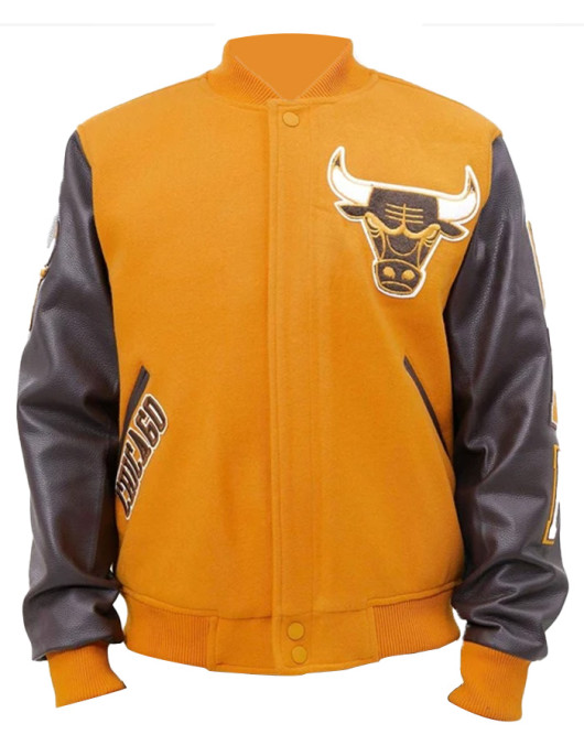 NBA Championship Chicago Bulls Logo Varsity Jacket