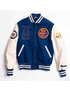 NY Islanders 50th Anniversary Varsity Jacket