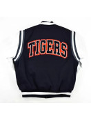 Navy Blue Jackson State University Varsity Jacket