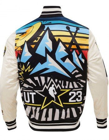 All Star Rib White Satin Jacket