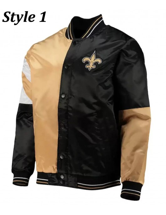 New Orleans Saints Full-Snap Jacket