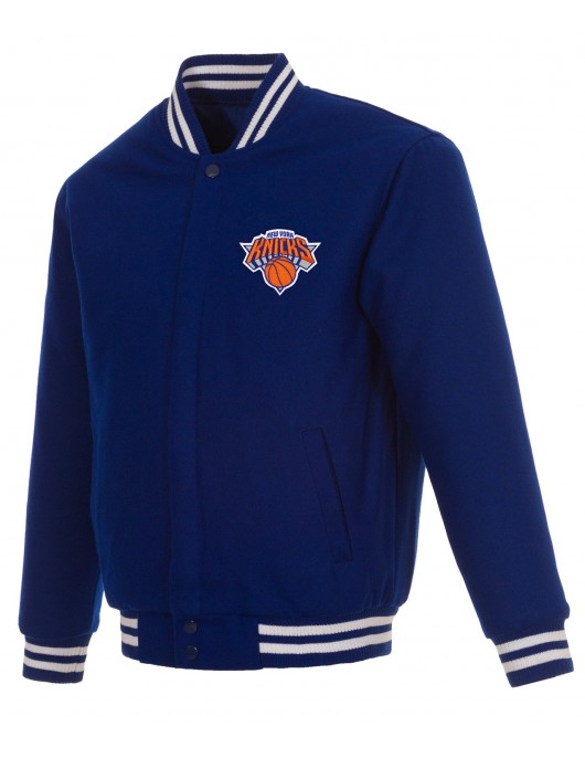 New York Knicks Royal Blue Wool Jacket