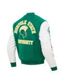Norfolk State Spartans Varsity Green and White Jacket