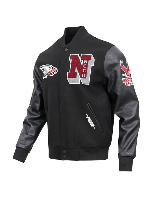 North Carolina Central Eagles Black Varsity Jacket