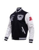 Oakland Raiders Retro Classic Rib Wool Varsity Jacket