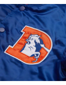 Ohio Denver Broncos Blue Varsity Jacket