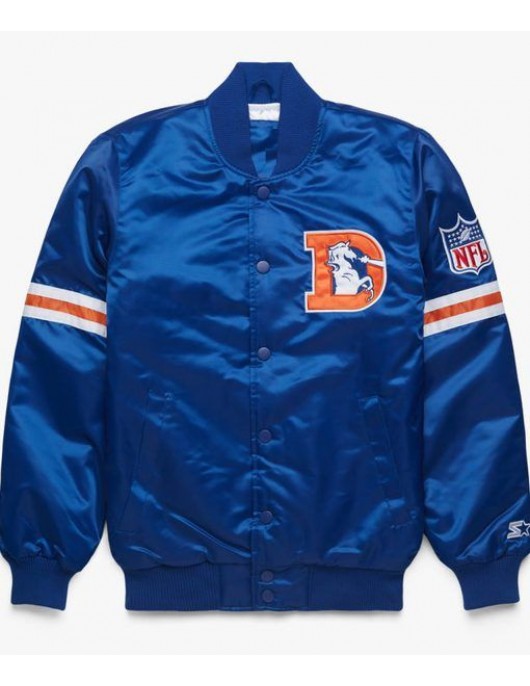 Ohio Denver Broncos Blue Varsity Jacket