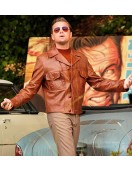 Once Upon A Time Leonardo DiCaprio Brown Leather Jacket