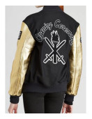 Opening Ceremony Beyonce Varsity Black and Golden Jacket