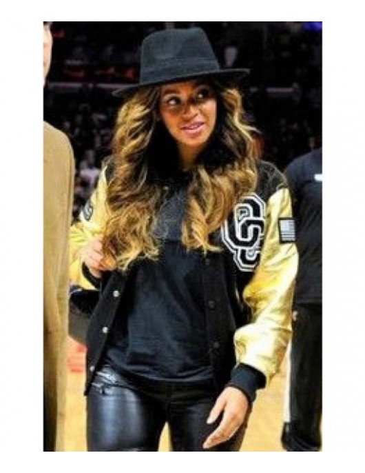 Opening Ceremony Beyonce Varsity Black and Golden Jacket