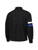 Philadelphia 76ers Black Stitch Applique Bomber Jacket