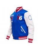 Philadelphia 76ers Retro Classic Rib Wool Varsity Jacket
