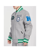 Philadelphia Eagles Heather Grey Varsity Wool Jacket
