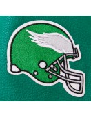 Philadelphia Eagles Retro Classic Cream And Green Varsity Jacket