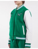 Philadelphia Eagles Retro Classic Green Wool Varsity Jacket