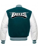 Philadelphia Eagles Varsity Green and White Jacket