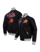 Phoenix Suns 2023/24 City Edition Black Varsity Jacket