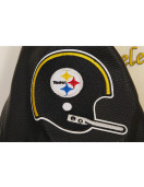 Pittsburgh Steelers Retro Classic Off White Wool Varsity Jacket