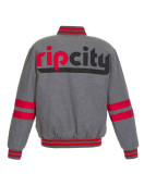 Portland Trail Blazers Gray Varsity Wool Jacket