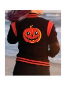 Pumpkin Queen Black Varsity Jacket
