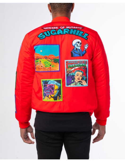 RED MUTANT BOMBER JACKET