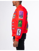 RED MUTANT BOMBER JACKET