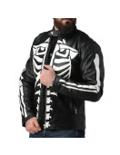 Red Skeleton Real Leather Jacket