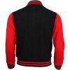 Red and Black Letterman Bomber Varsity Jacket