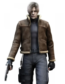 Resident Evil 4 Shearling Leather Jacket